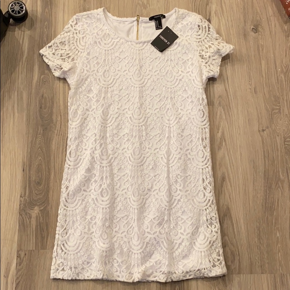 NWT white lace dress
